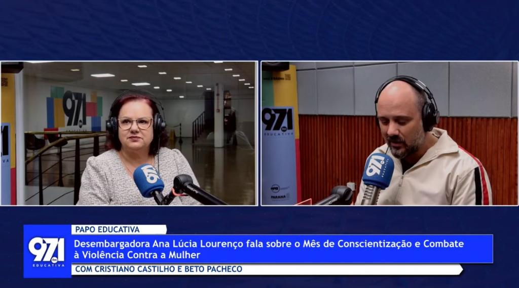 Coordenadora da CEVID concede entrevista para a TV e Rádio Educativa do Paraná